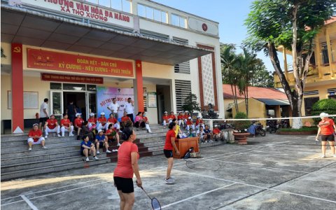 BỘ ẢNH CHỤP VỀ CƠ SỞ VẬT CHẤT VĂN HÓA XÃ THỌ XƯƠNG