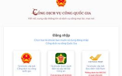 Hướng dẫn chuyển đổi, liên kết tài khoản và đăng nhập VNeID trên Dịch vụ công Quốc gia