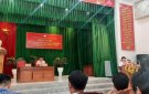 HỘI NGHỊ TIẾP XÚC CỬ TRI CỦA ĐẠI BIỂU HỘI ĐỒNG NHÂN DÂN XÃ TRƯỚC KỲ HỌP THỨ 9, HỘI ĐỒNG NHÂN DÂN XÃ KHÓA XX, NHIỆM KỲ 2021 -2026.