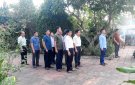 Các đồng chí lãnh đạo xã Thọ Xương viếng nhà bia liệt sĩ  nhân kỷ niệm Cách mạng tháng Tám và Quốc khánh 2/9